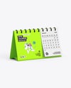 Desk Calendar Mockup – Half Side View