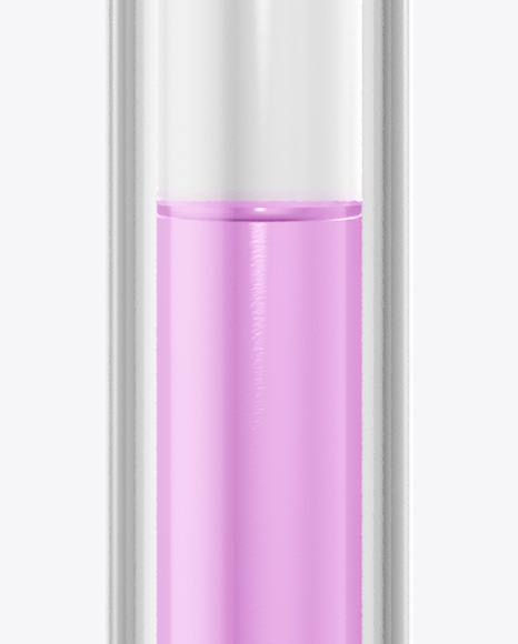 Metallic Hairoil Applicator Tube Mockup
