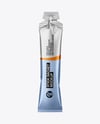 Metallic Stick Sachet Mockup - Front View