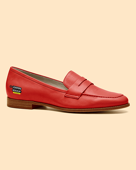 Women's Leather Loafer Mockup