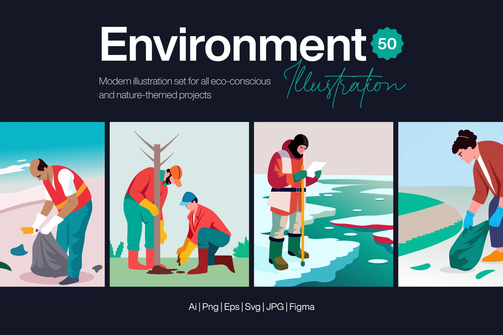 Environment Illustration Art Set