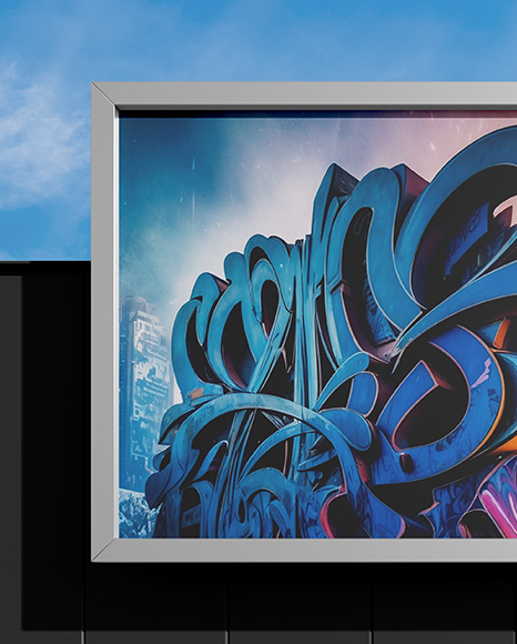 Billboard on the City Street Mockup
