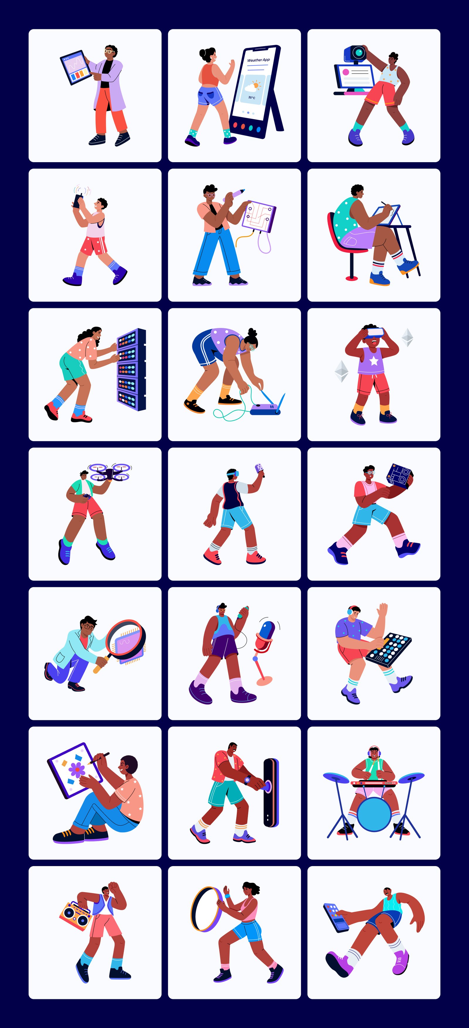 Electronic Illustration Art Set