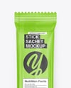 Glossy Stick Sachet Mockup