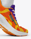 Running Shoes on Women's Legs Mockup