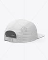 Five Panel Cap Mockup - Back Half Side View