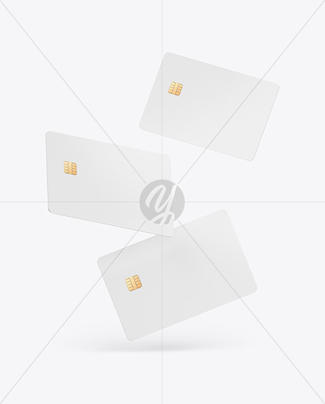 Three Credit Cards Mockup