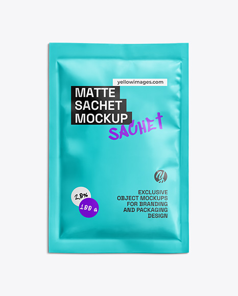 Matte Sachet Mockup