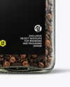 Square Glass Jar with Whole Cloves Mockup