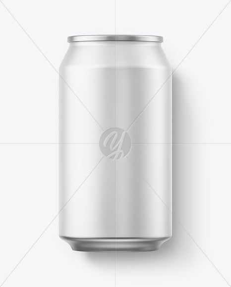 330ml Matte Drink Can Mockup