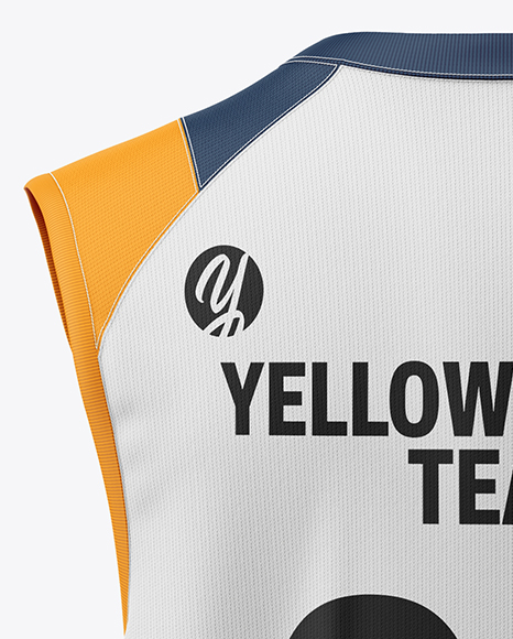 Training Sleeveless Kit Mockup - Back View