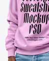 Black Man Wearing an Oversize Sweatshirt and Wide Jeans Mockup