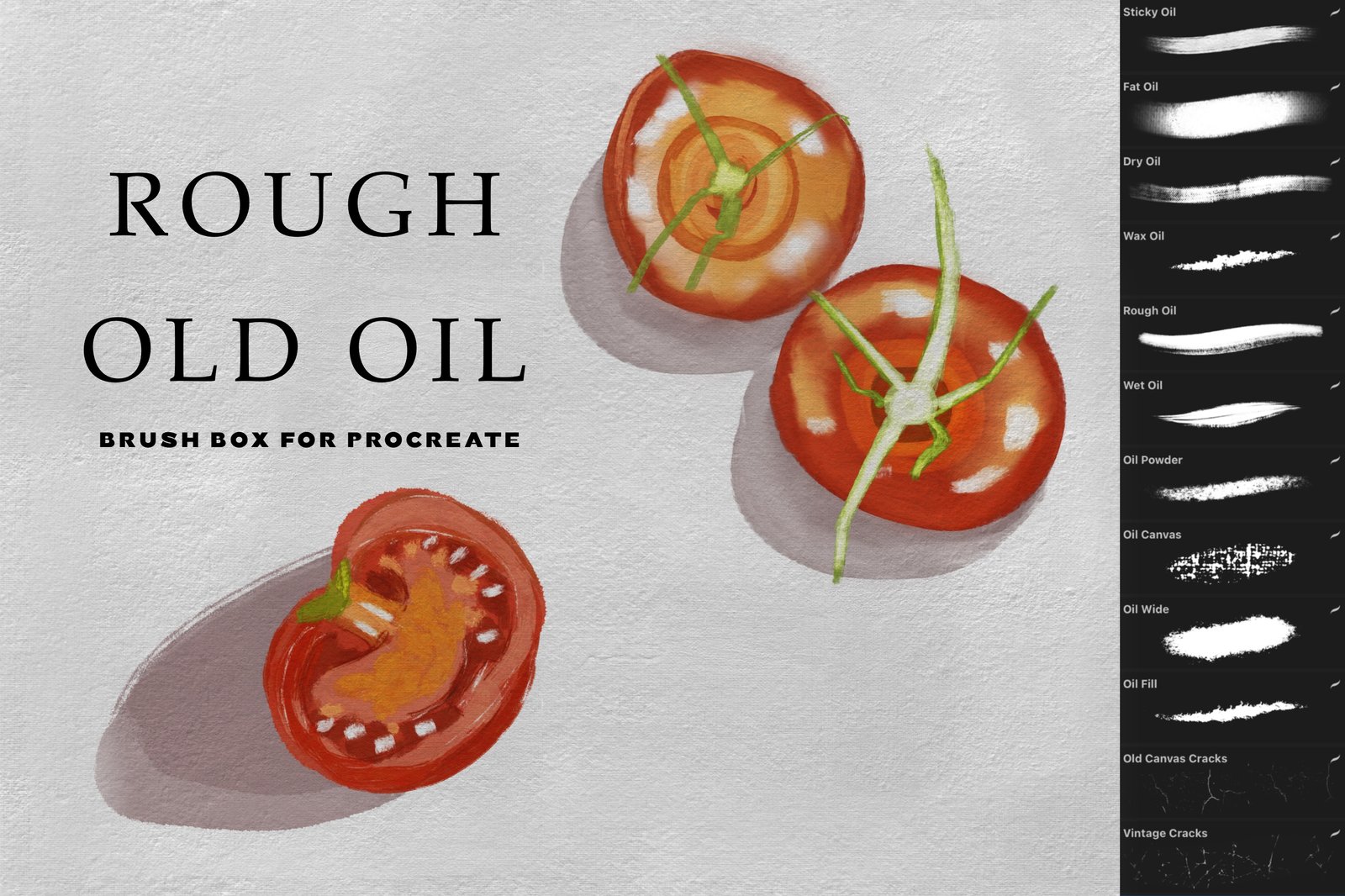 Rough Old Oil Procreate Box
