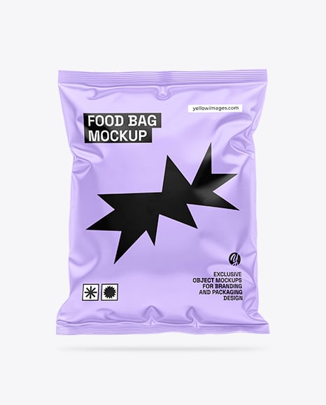 Glossy Food Pack Mockup