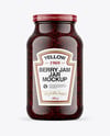 Raspberry Jam Jar Mockup