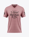 V-Neck Heather T-Shirt Mockup - Front View