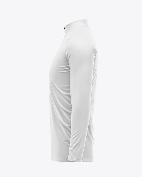 ¼ Zipper Mock Neck Long Sleeve Jersey