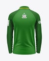 Men's Long Sleeve Raglan Polo Mockup