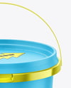 Metallized Plastic Bucket Mockup
