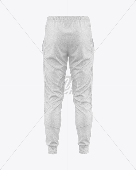 Heather Men’s Pants Mockup - Back View