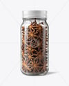 Glass Jar with Star Anise Mockup