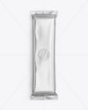 Glossy Metallic Snack Package Mockup