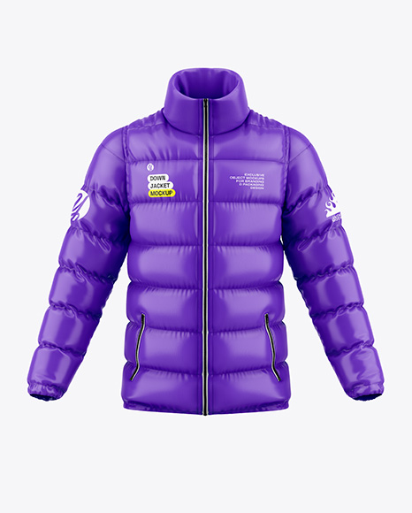 Glossy Down Jacket Mockup