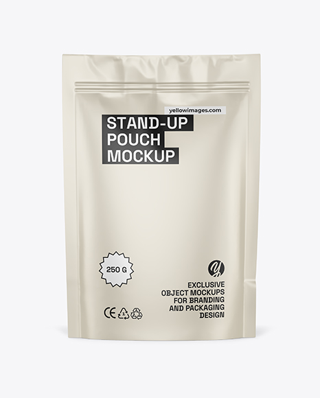 Matte Stand Up Pouch Mockup