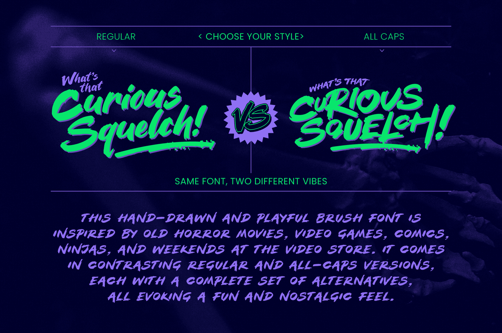 More Brains! A Playful, Hand-Drawn Retro Horror Font