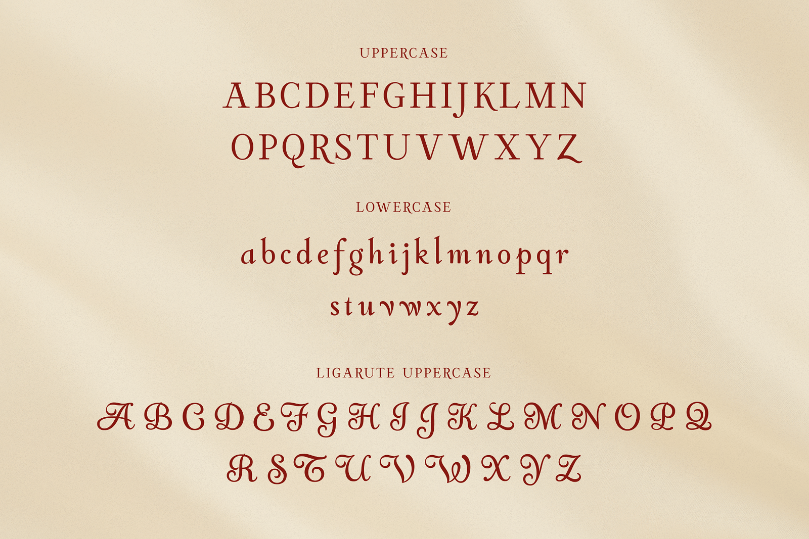 Sapphire Serenity – Elegant Serif Typeface