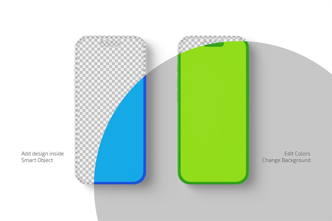 Clay iPhone Mockup Set