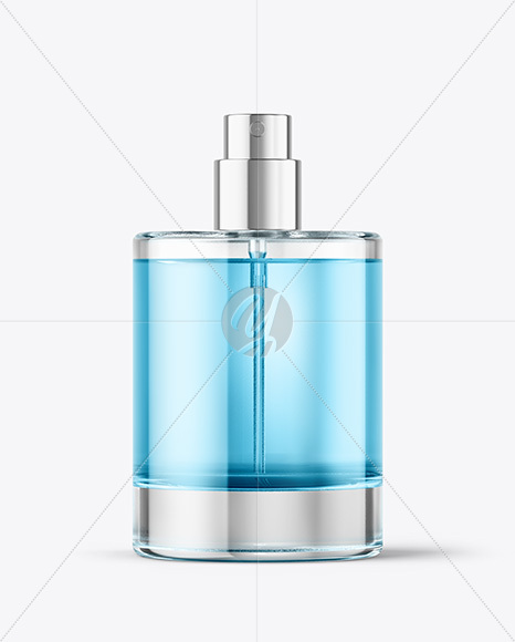 Color Liquid Glass Perfume Bottle Mockup