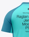 Raglan Short Sleeve Jersey Mockup