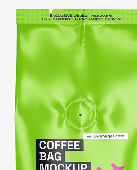 Glossy Coffee Bag Mockup