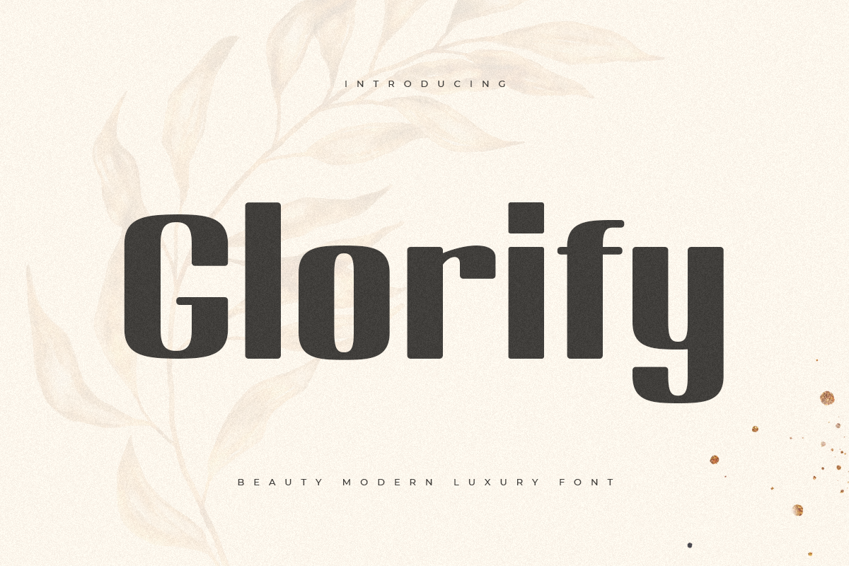 Glorify - Beauty Modern Luxury Font