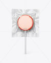 Transparent Lollipop Sachet Mockup