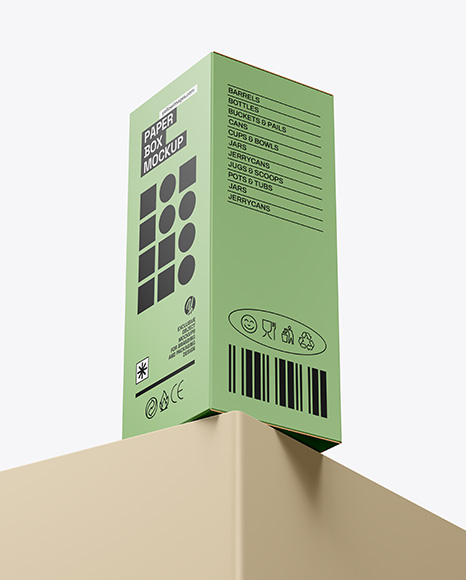 Paper Box Mockup - PSD Mockups