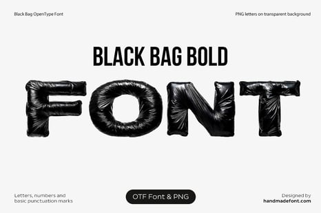 Black Bag Bold Font - Fonts