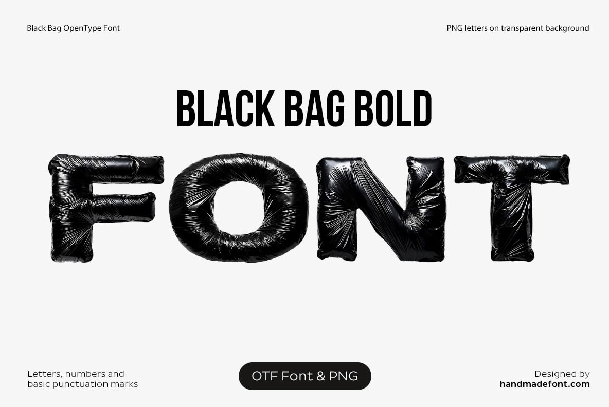 Black Bag Bold Font