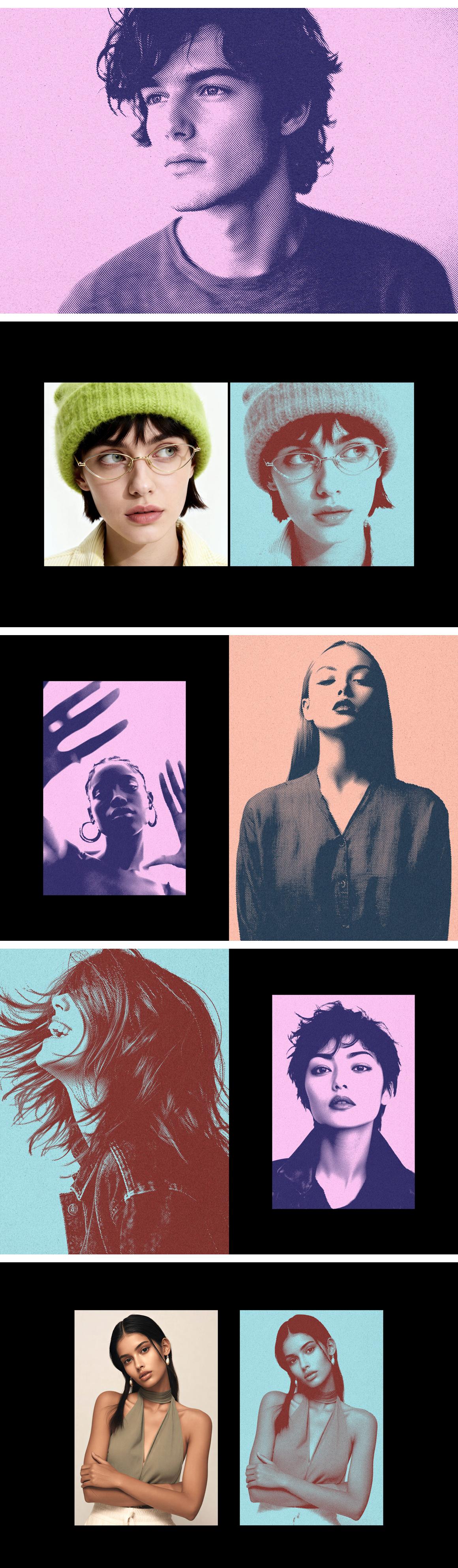 Engraved Line Photo Effect