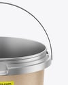 Matte Metallic Bucket Mockup