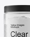 Clear Jar With Powder Mockup
