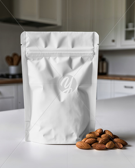 Matte Stand-Up Pouch Mockup