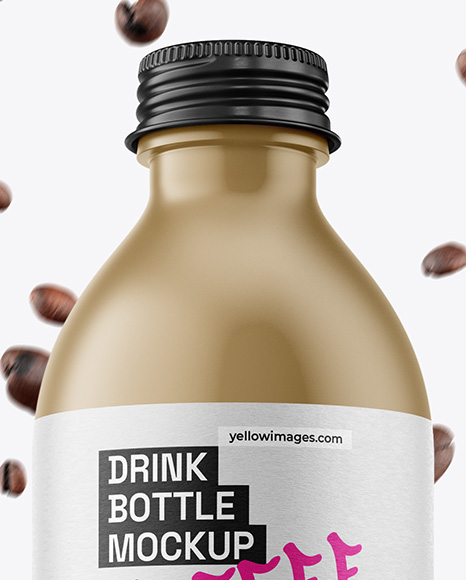 Matte Drink Bottle Mockup