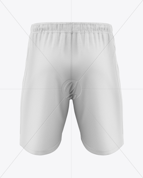 Soccer Shorts Mockup - Back View