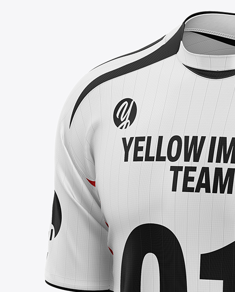 Soccer Jersey Mockup - Half Side View