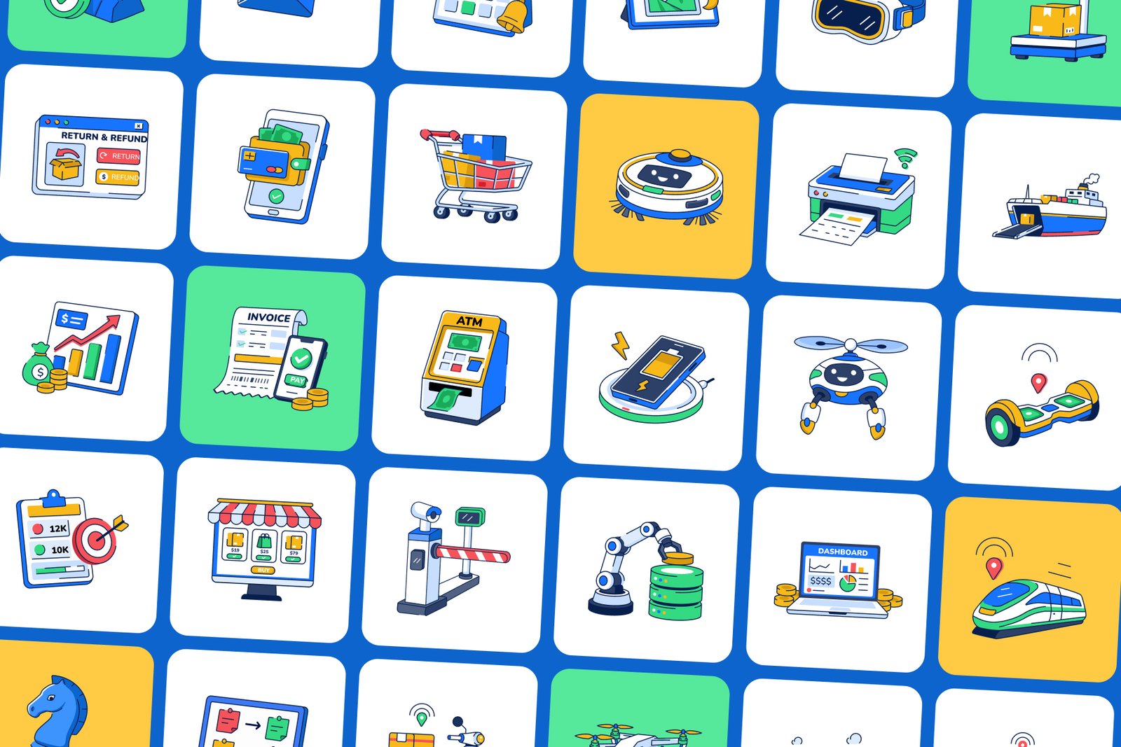 Technology Flat Icons Bundle