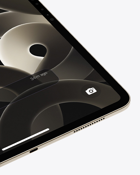 iPad Pro Mockup – Angled Front View