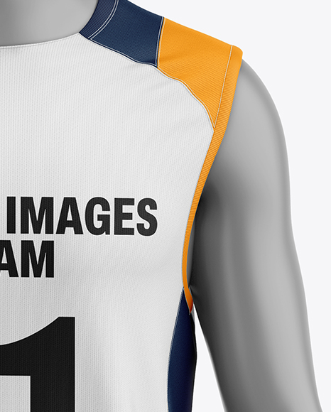 Training Sleeveless Kit Mockup - Front View