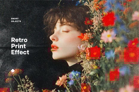 Retro Print Photo Effect - Instagram story